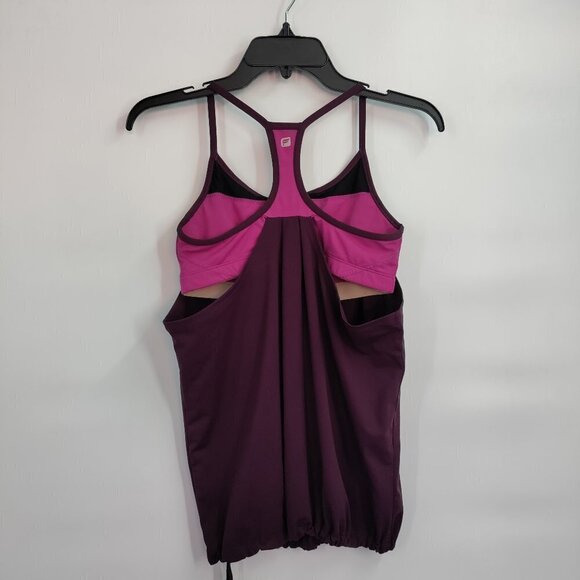 Fabletics Norwalk Built in Sports Bra Racer Back Athletic Tank Top Small Women - Picture 3 of 8